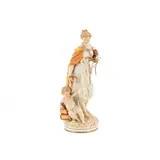 Kpm, Figur der Justitia, Porzellan, farbig staffiert