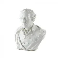 Kpm, Große Büste von Friedrich II. von Preußen, Porzellan, ohne Staffage