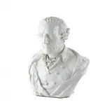 Kpm, Große Büste von Friedrich II. von Preußen, Porzellan, ohne Staffage