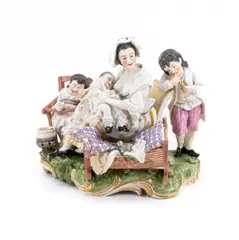 Frankenthal, Die gute Mutter, 1762-1790, Porzellan, farbig staffiert
