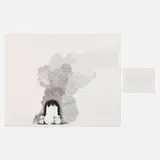 Charles Gaines, Explosion #8 (diptych), 2006, graphite on paper