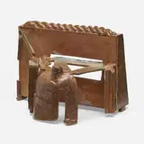 Anthony Caro, Table Bronze Lens, 1980, painted bronze and brass plate, cast and welded