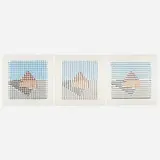Jennifer Bartlett, Untitled (Graceland Woodcut State II), 1979-80, woodcut in colors on handmade Japanese