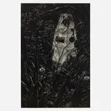 Steve Galloway, Amphibious Advance, 1984, charcoal and pastel on paper