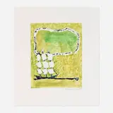 Katherine Bradford, Sailing Ship, 2013, monotype in colors