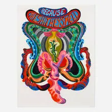 Erik Parker, Untitled (Because the Shit They Smell), c. 2005, mixed media on paper