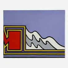 Nicholas Krushenick, Untitled, 1973, oil on canvas