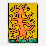 Keith Haring, Plate No. 1 (from the Growing suite), 1988, screenprint in colors on Lenox Museum Board