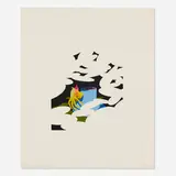 Ken Price, Kauai Crab Cup, 1972, screenprint in colors on J. Green mould-made