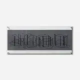 Jesús Rafael Soto, Escritura (from the Síntesis series), 1978, screenprint on Plexiglas, metal