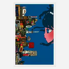 We, Human Race Made This Structure by Aya Takano, 2021, archival pigment print with screenprinted elements on Somerset Satin 330 gsm, sold Apr 2023
