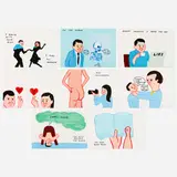 Joan Cornellà x David Shrigley, VOTE (horizontal), 2022, screenprint in colors