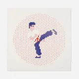 Invader, Kung Fu, 2015, screenprint in colors