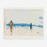 Wayne Thiebaud, Landscape Figures, 1959, screenprint in colors