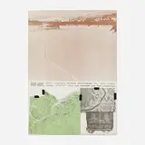 Dennis Oppenheim, Time Line, Kent, Maine, 1978, lithograph in colors on wove paper