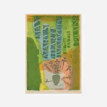 Corita Kent, mary's heart, 1960, screenprint in colors