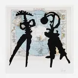 Atlas Confession by William Kentridge, 2002, offset lithograph in colors, sold Apr 2023