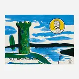 H. C. Westermann, Untitled (See America First VII), 1968, lithograph in colors on German Etching