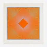 Richard Anuszkiewicz, Splendor of Orange, 1978, screenprint in colors