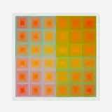 Richard Anuszkiewicz, Spectral Squares, 1970, screenprint in colors