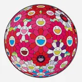 Flowerball (3D) - Turn Red! by Takashi Murakami, 2013, offset lithograph in colors, sold Apr 2023
