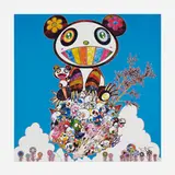 The Pandas Say They're Happy by Takashi Murakami, 2014, offset lithograph in colors, sold Apr 2023