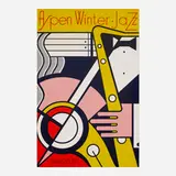 Roy Lichtenstein, Aspen Winter Jazz poster, 1967, screenprint in colors