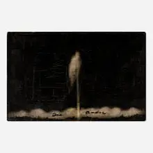 Joe Andoe, Untitled (Fountain), 1988, oil on linen