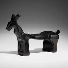 Louise Nevelson, Goat, bronze with black patina