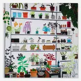 Jonas Wood, Large Shelf Still Life, 2017, offset lithograph on paper