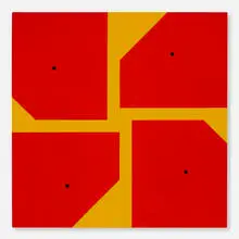 Will Insley, 64.15, 1985, latex enamel on Masonite