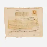 Lenore Tawney, Letter, 1969, collage