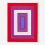 Richard Anuszkiewicz, Red, White and Blue (from the 1776 USA 1976: Bicentennial Prints portfolio), screenprint in colors on Arches