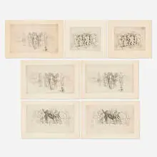 Philip Evergood, Seven works, etching