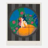 Erté, Winter Flowers, 1984, screenprint in colors