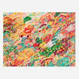 Ayako Rokkaku, Untitled, 2022, UV-cured pigment print with screenprinted varnish on Somerset Tub Sized