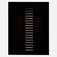 John Goodyear, Two-Sided Movement (from the New York International portfolio), 1965, screenprint on plastic with plastic cutout overlay