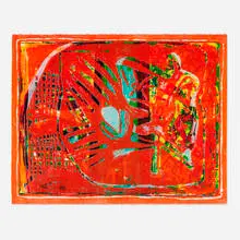 George McNeil, Totemic Image, 1979, lithograph in colors on BFK Rives