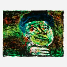 George McNeil, Doors Bang II, 1974, lithograph in colors