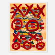 George Sugarman, Untitled, screenprint in colors