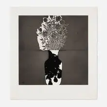 Donald Sultan, Flowers in a Vase, 1996, aquatint
