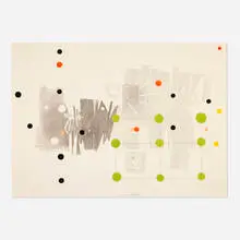 Palenque by Mauricio Lasansky, 1980, etching, inked printing and dry printing in colors, sold Mar 2025