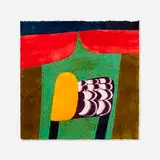 Carol Summers, Chamba, 1980, woodcut in colors