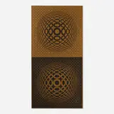 Victor Vasarely, Meta VI, 1976, screenprint in colors