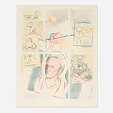 Larry Rivers, Sketches and Self-Portrait