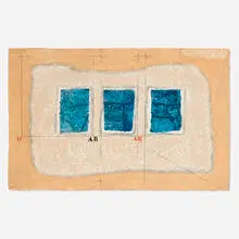 James Coignard, Graphisme Syncope, 1990, carborundum etching in colors on handmade paper