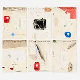 James Coignard, Song of the Broad Axe, 1982, etchings in colors with collage on handmade Moulin de Larroque
