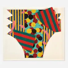 Jay Phillips, Beverly (from the Serrano Suite), 1981, screenprint in colors on paperboard construction in artist's frame