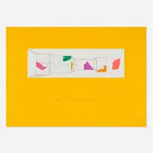 Robert Graham, Untitled (Long Yellow Room), 1969, etching in colors