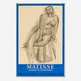 Matisse: Dessins et Sculptures exhibition poster by Henri Matisse, 1958, lithograph in colors, sold Mar 2025
